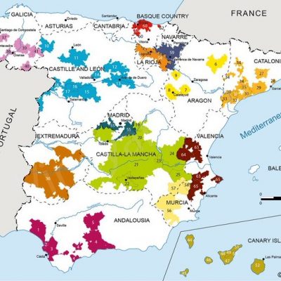Zonas vinícolas en España